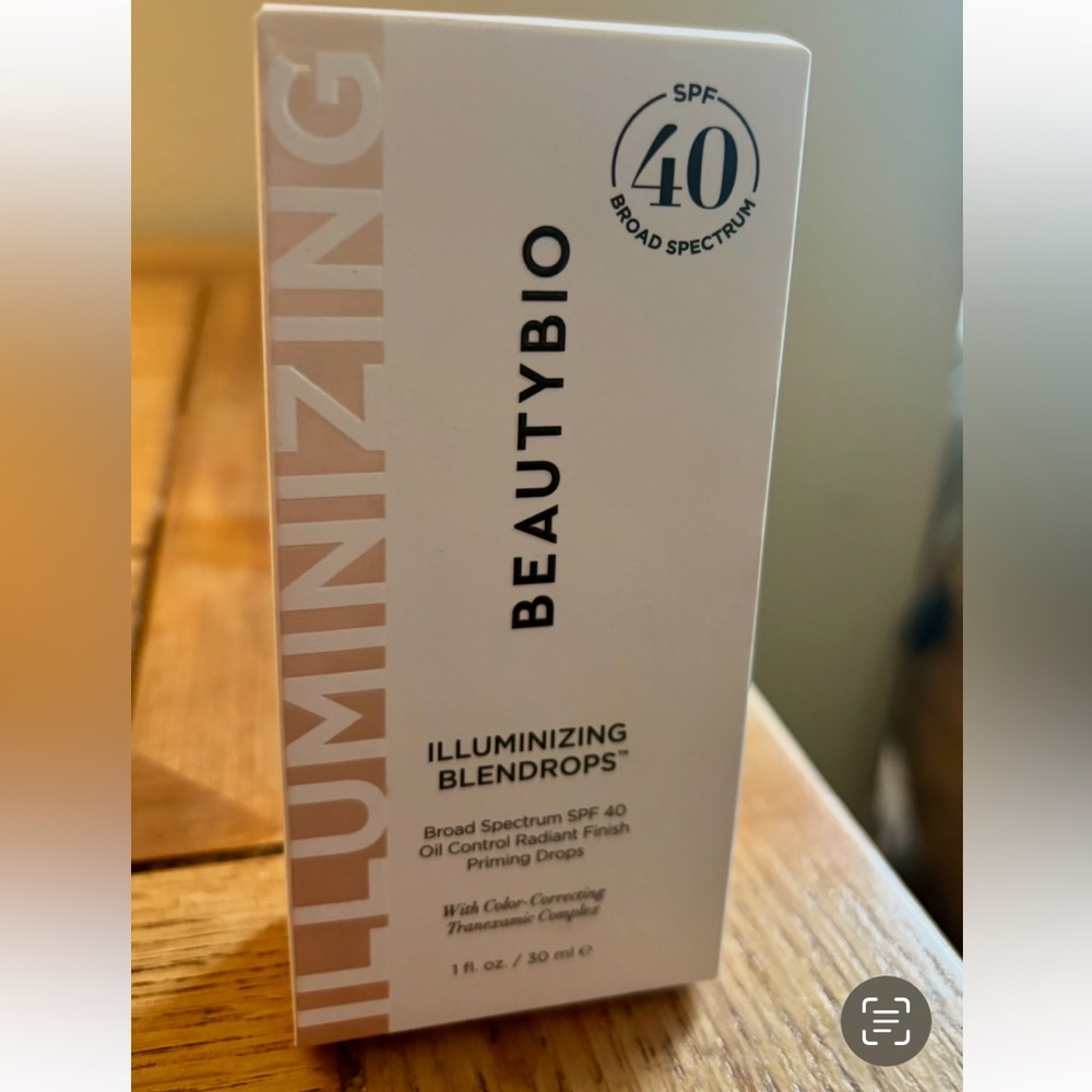 BeautyBio Illuminizing Blendrops SPF 40 Priming Drops- brand new!